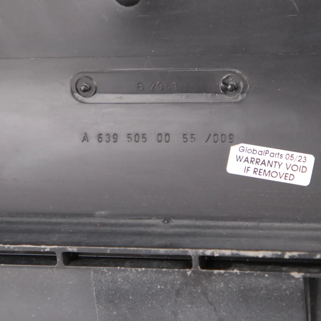 OM646 Refrigeración Ventilador Radiador Cubierta Marco para Mercedes Vito W639 con número de pieza A6395050055 Mercedes Vito W639 OM646 Refrigeración Ventilador Radiador Cubierta Marco - SKU A6395050055 - Número de pieza A6395050055