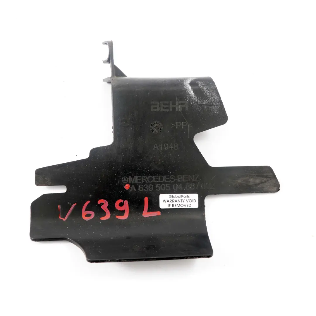 Mercedes Vito W639 Cooling Radiator Front Right O/S Supporting Bracket Holder - SKU A6395050488 - Part number A6395050488