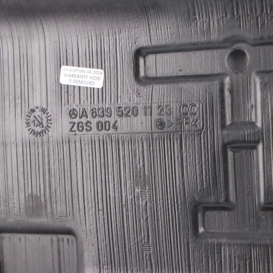 Front Engine Lower Cover Undertray Panel Shield to Mercedes Vito W639 with Part number A6395201123 Mercedes Vito W639 Front Engine Lower Cover Undertray Panel Shield - SKU A6395201123 - Part number A6395201123