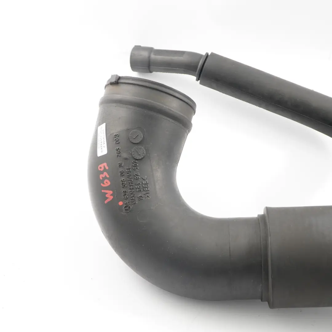 Manguera Aspiración Tubo Aspiración Aire Diesel para Mercedes Vito W639 con número de pieza A6395280624 Mercedes Vito W639 Manguera Aspiración Tubo Aspiración Aire Diesel - SKU A6395280624 - Número de pieza A6395280624