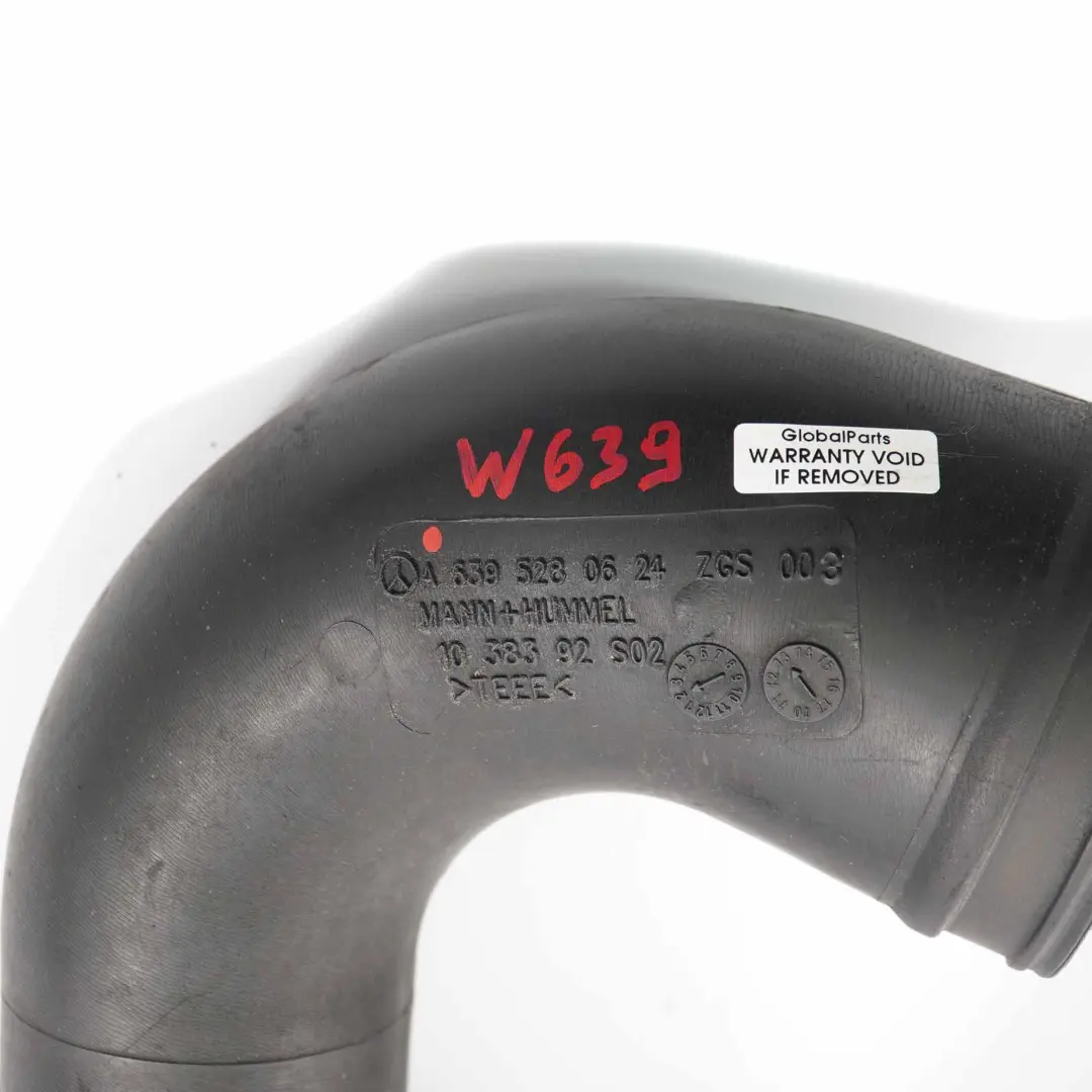  Intake Hose Mercedes Vito W639 Air Suction Pipe Tube Diesel - SKU A6395280624 - Part number A6395280624