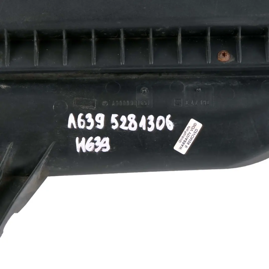 Intake Silencer Mercedes Vito W639 Air Filter Housing Cover Diesel to with Part number A6395281306 Intake Silencer Mercedes Vito W639 Air Filter Housing Cover Diesel - SKU A6395281306-1 - Part number A6395281306