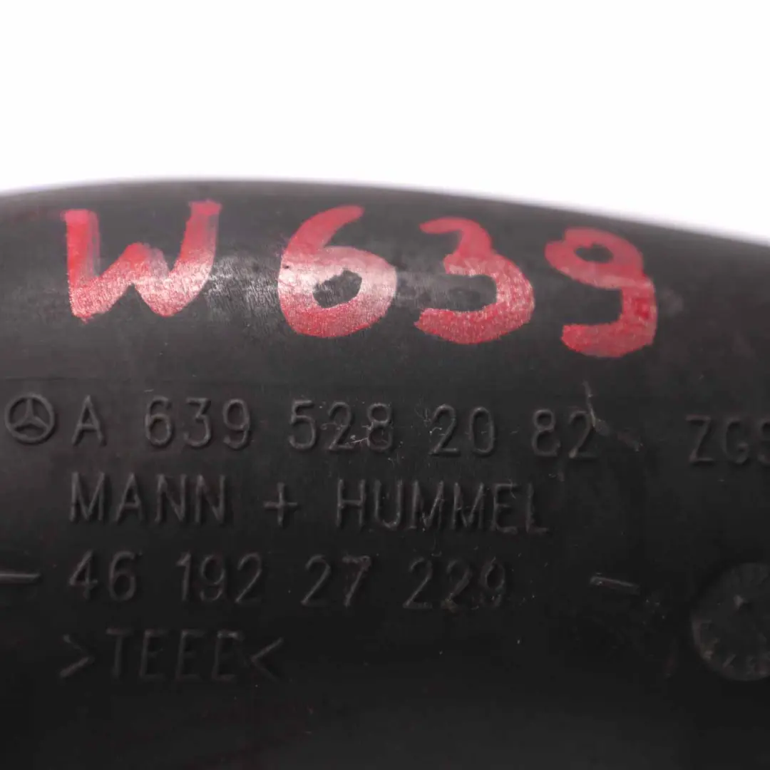 OM642 Tubo flessibile turbocompressore aria per Mercedes Vito W639 con numero di parte A6395282082 Mercedes Vito W639 OM642 Tubo flessibile turbocompressore aria - SKU A6395282082 - Numero di parte A6395282082