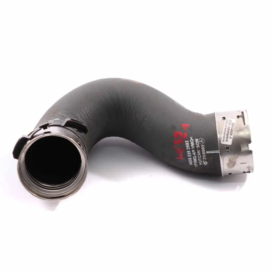 Tuyau d'Air Turbo OM651 Diesel pour Mercedes Vito W639 à propos du numéro de pièce A6395282882 Mercedes Vito W639 Tuyau d'Air Turbo OM651 Diesel - SKU A6395282882-1 - Numéro de pièce A6395282882