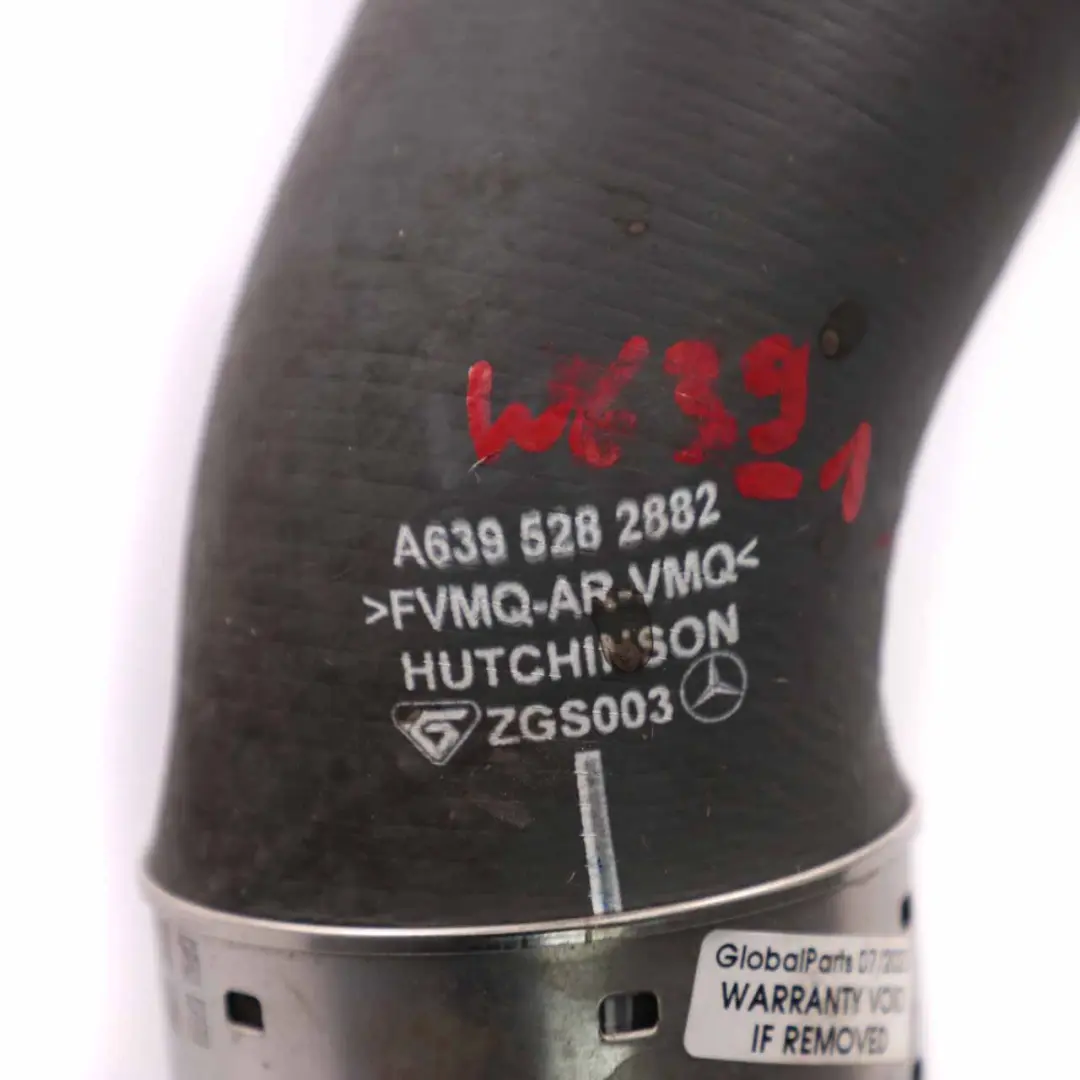 Flusso d'Aria Tubo OM651 Diesel per Mercedes Vito W639 Turbo Intercooler con numero di parte A6395282882 Mercedes Vito W639 Turbo Intercooler Flusso d'Aria Tubo OM651 Diesel - SKU A6395282882-1 - Numero di parte A6395282882