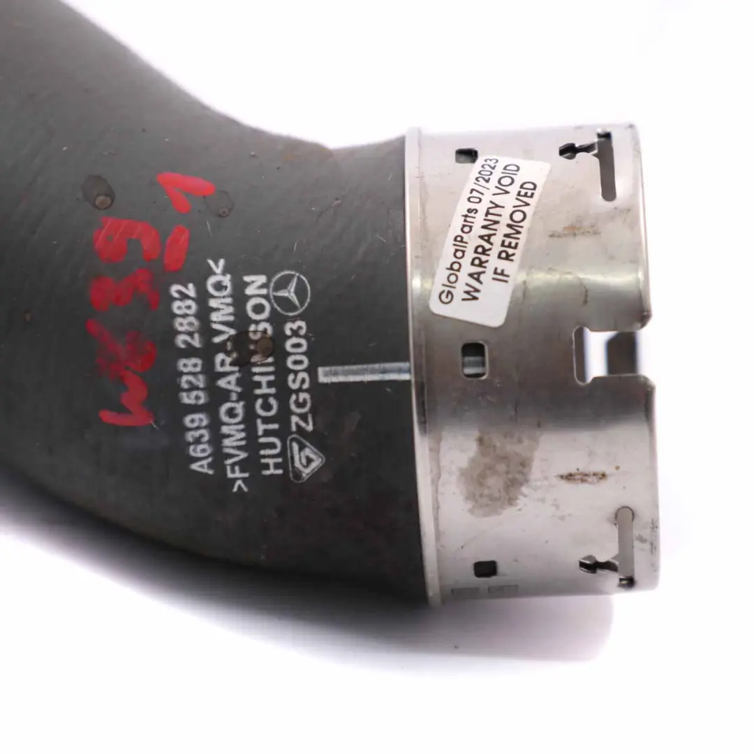 OM651 Ladeluftrohr Ladeluftschlauch für Mercedes Vito W639 mit Teilenummer A6395282882 Mercedes Vito W639 OM651 Ladeluftrohr Ladeluftschlauch - SKU A6395282882-1 - Teilenummer A6395282882