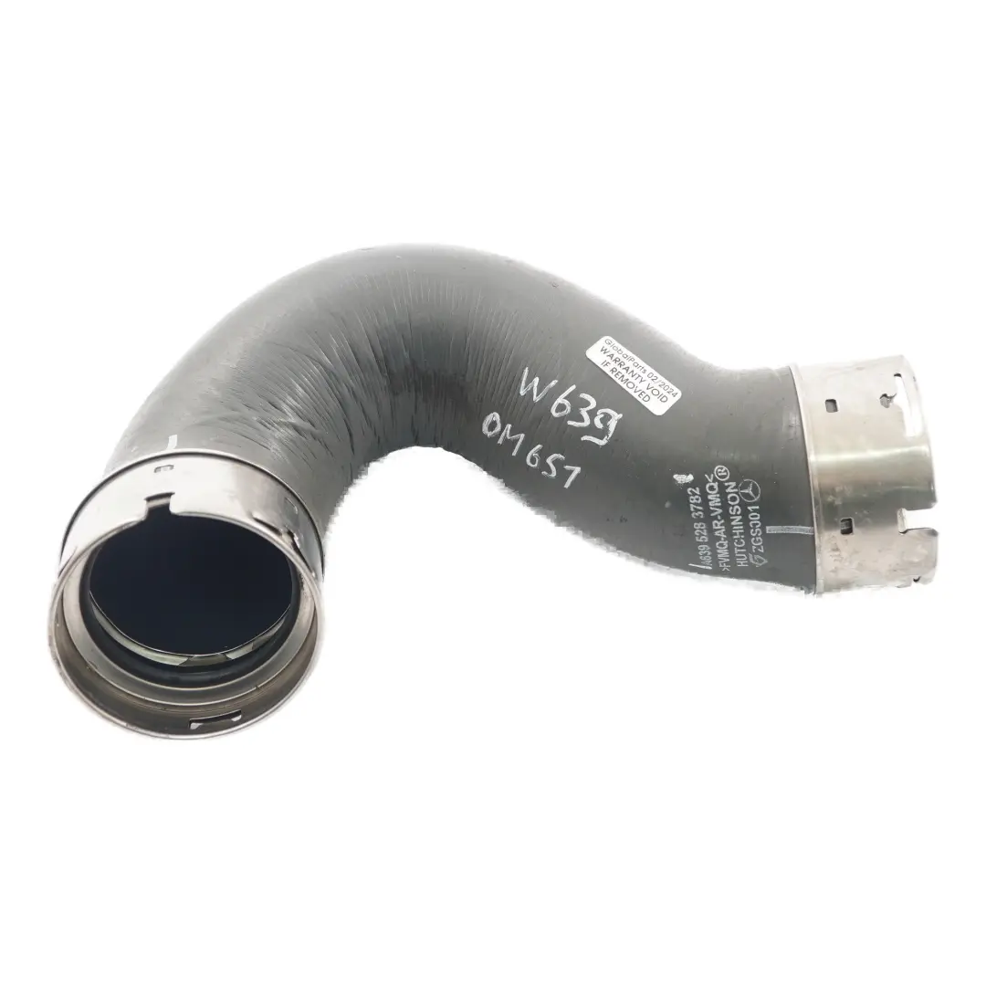 Tubo Flujo Aire OM651 Diesel para Mercedes Vito W639 Turbo Intercooler con número de pieza A6395282882 Mercedes Vito W639 Turbo Intercooler Tubo Flujo Aire OM651 Diesel - SKU A6395282882 - Número de pieza A6395282882