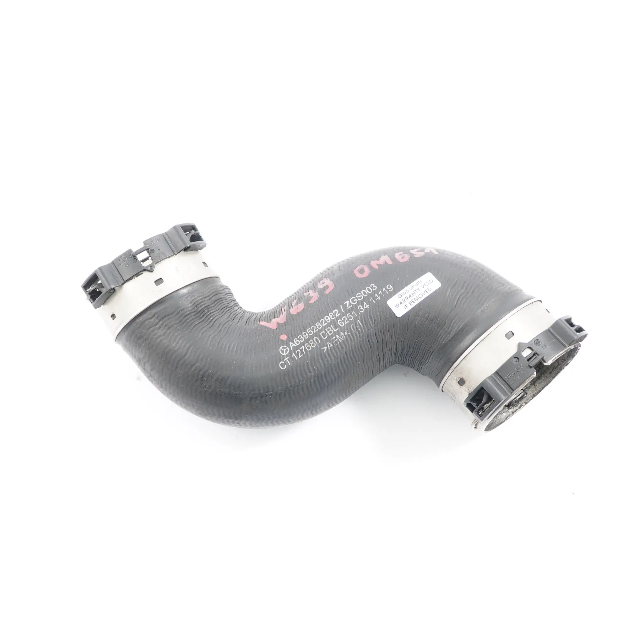 Mercedes Vito W639 Turbo Intercooler Flusso d'Aria Tubo OM651 Diesel A6395282982