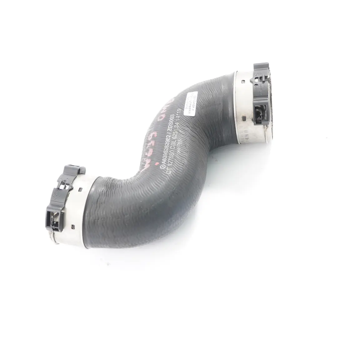Mercedes Vito W639 Turbo Intercooler Air Flow Hose Pipe OM651 Diesel - SKU A6395282982 - Part number A6395282982