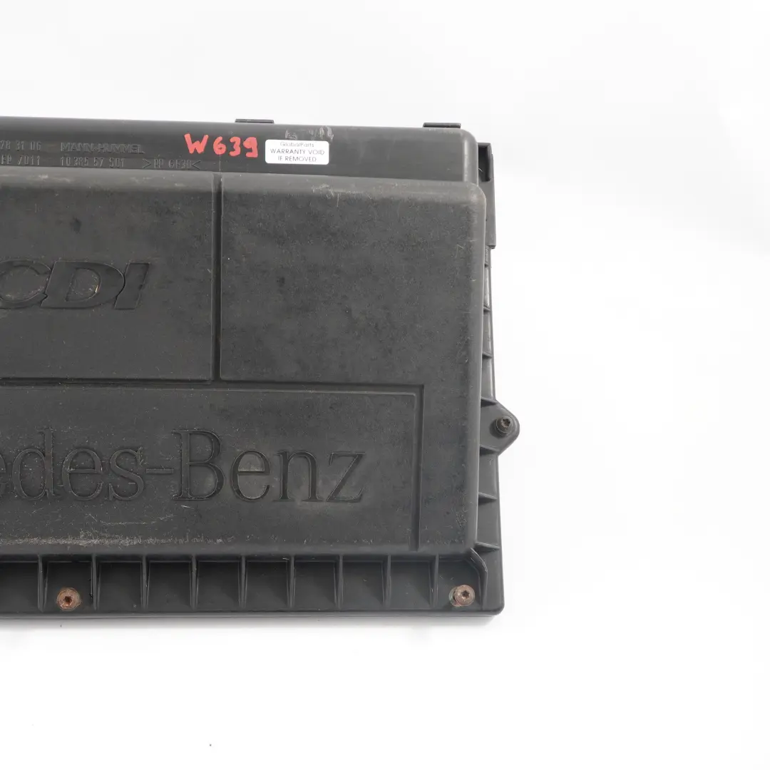  Silencieux Admission Mercedes Vito W639 Couvercle Filtre Air Diesel - SKU A6395283106 - Numéro de pièce A6395283106