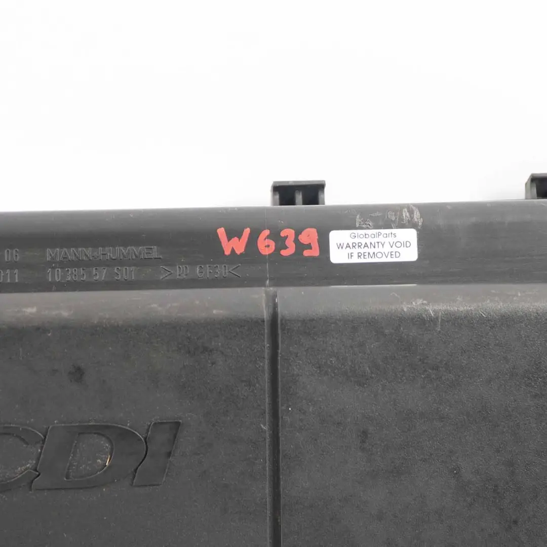 Ansaugschalldämpfer Mercedes W639 Luftfiltergehäuse Abdeckung Diesel für mit Teilenummer A6395283106 Ansaugschalldämpfer Mercedes W639 Luftfiltergehäuse Abdeckung Diesel - SKU A6395283106 - Teilenummer A6395283106