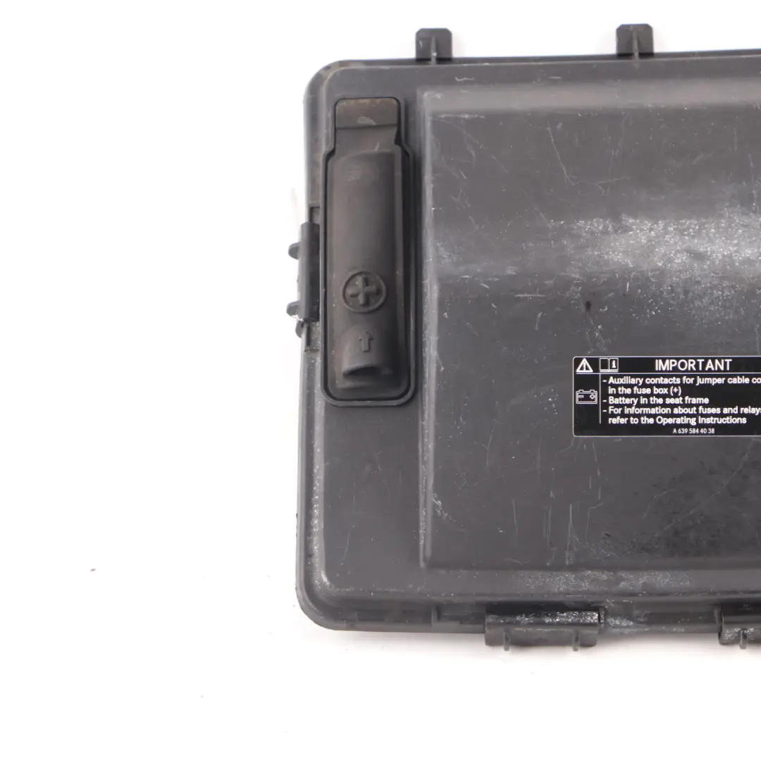 Fuse Box Case Trim Panel Lid to Mercedes Vito W639 Cover with Part number A6395400182 Mercedes Vito W639 Cover Fuse Box Case Trim Panel Lid - SKU A6395400182-1 - Part number A6395400182