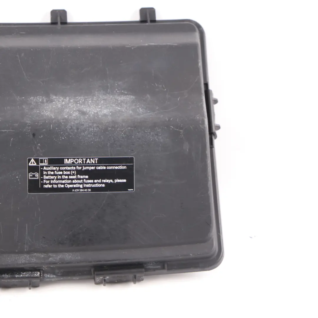 Fuse Box Case Trim Panel Lid to Mercedes Vito W639 Cover with Part number A6395400182 Mercedes Vito W639 Cover Fuse Box Case Trim Panel Lid - SKU A6395400182-1 - Part number A6395400182