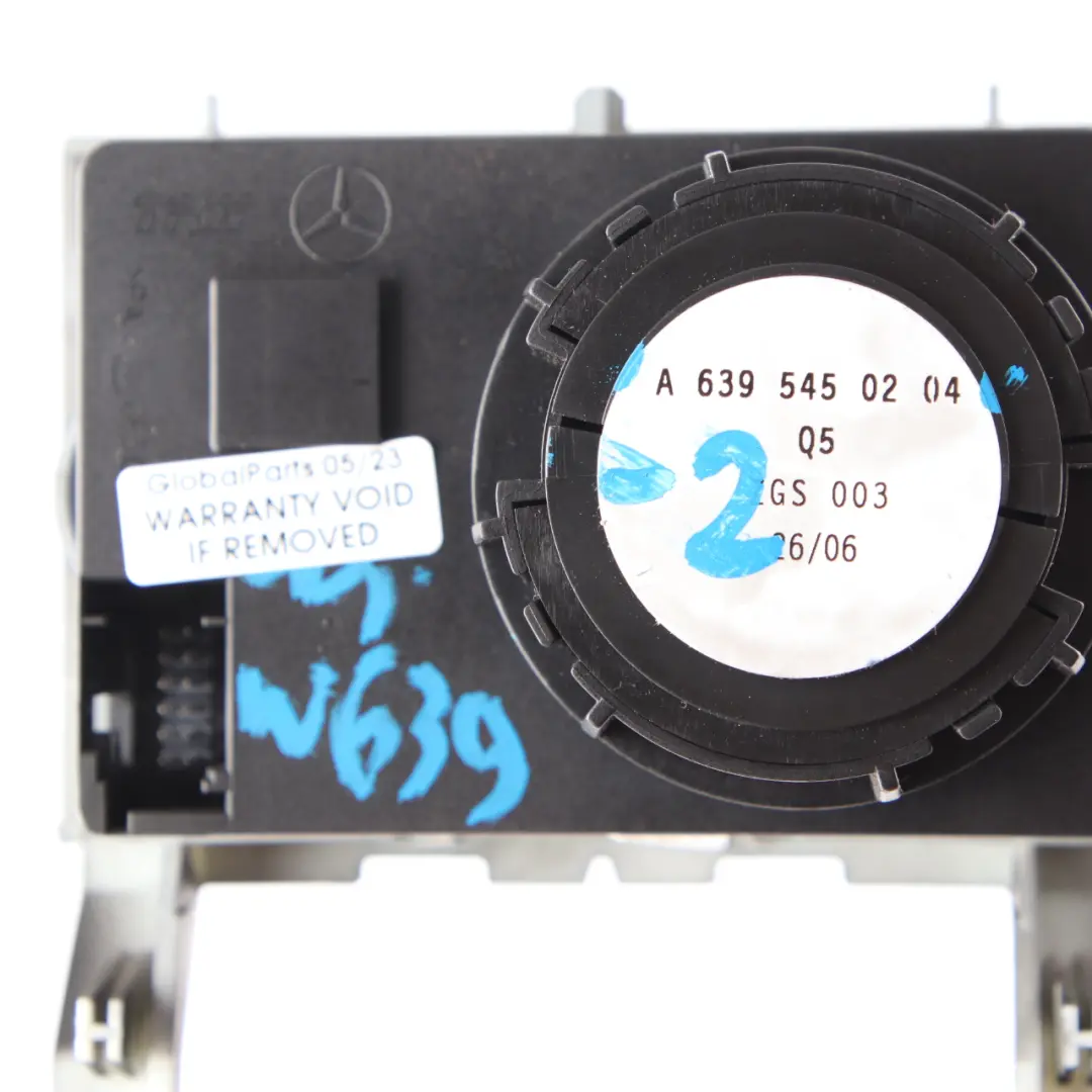 Unidad de Interruptor de Faros Botón Pomo para Mercedes Vito Viano W639 con número de pieza A6395450204 Mercedes Vito Viano W639 Unidad de Interruptor de Faros Botón Pomo - SKU A6395450204-2 - Número de pieza A6395450204