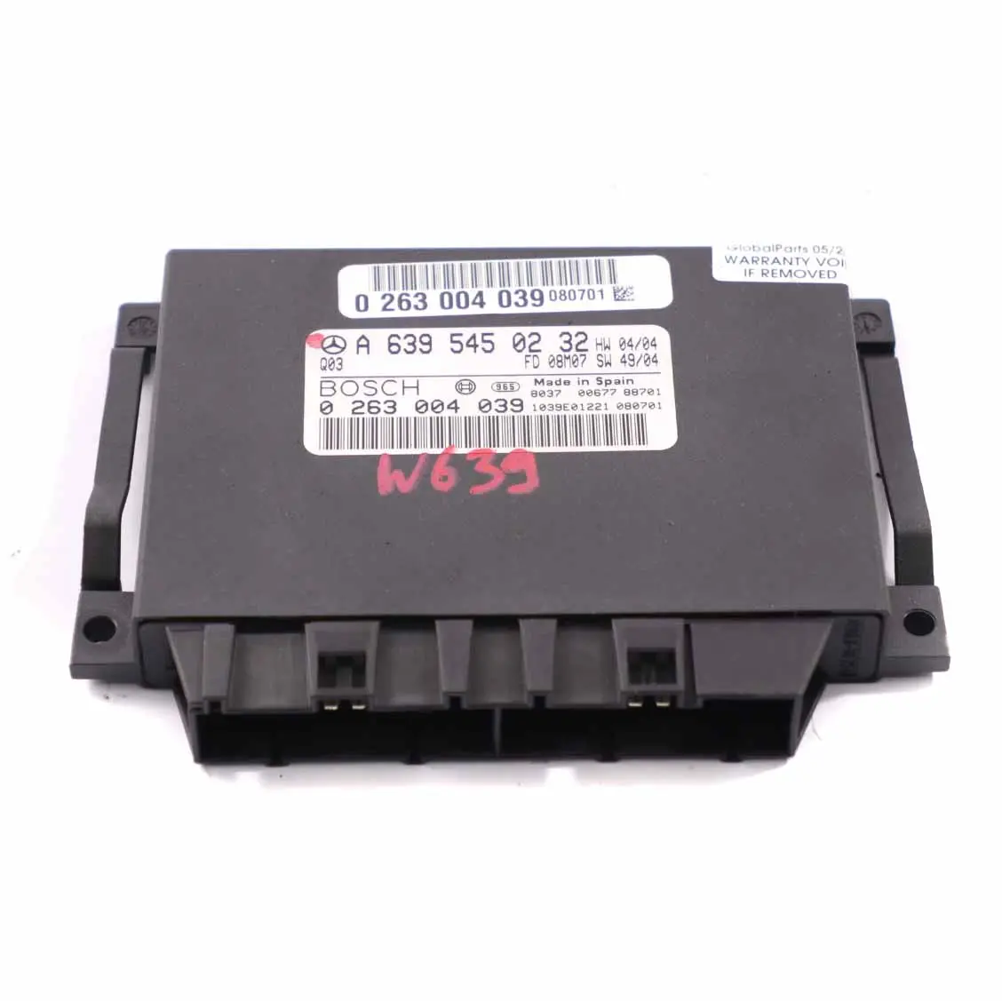 Mercedes Vito W639 PDC Modulo controllo distanza parcheggio ECU A6395450232