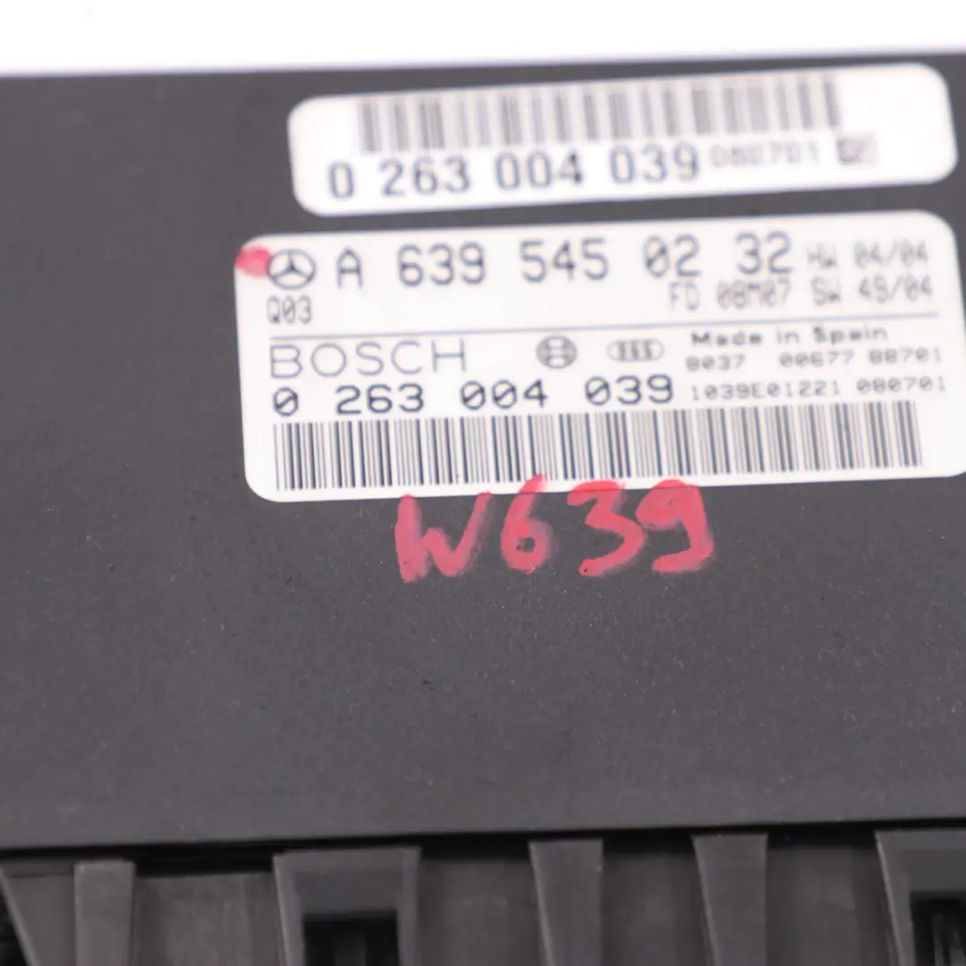 Mercedes Vito W639 PDC Parkdistanz steuergerät Modul ECU - SKU A6395450232 - Teilenummer A6395450232