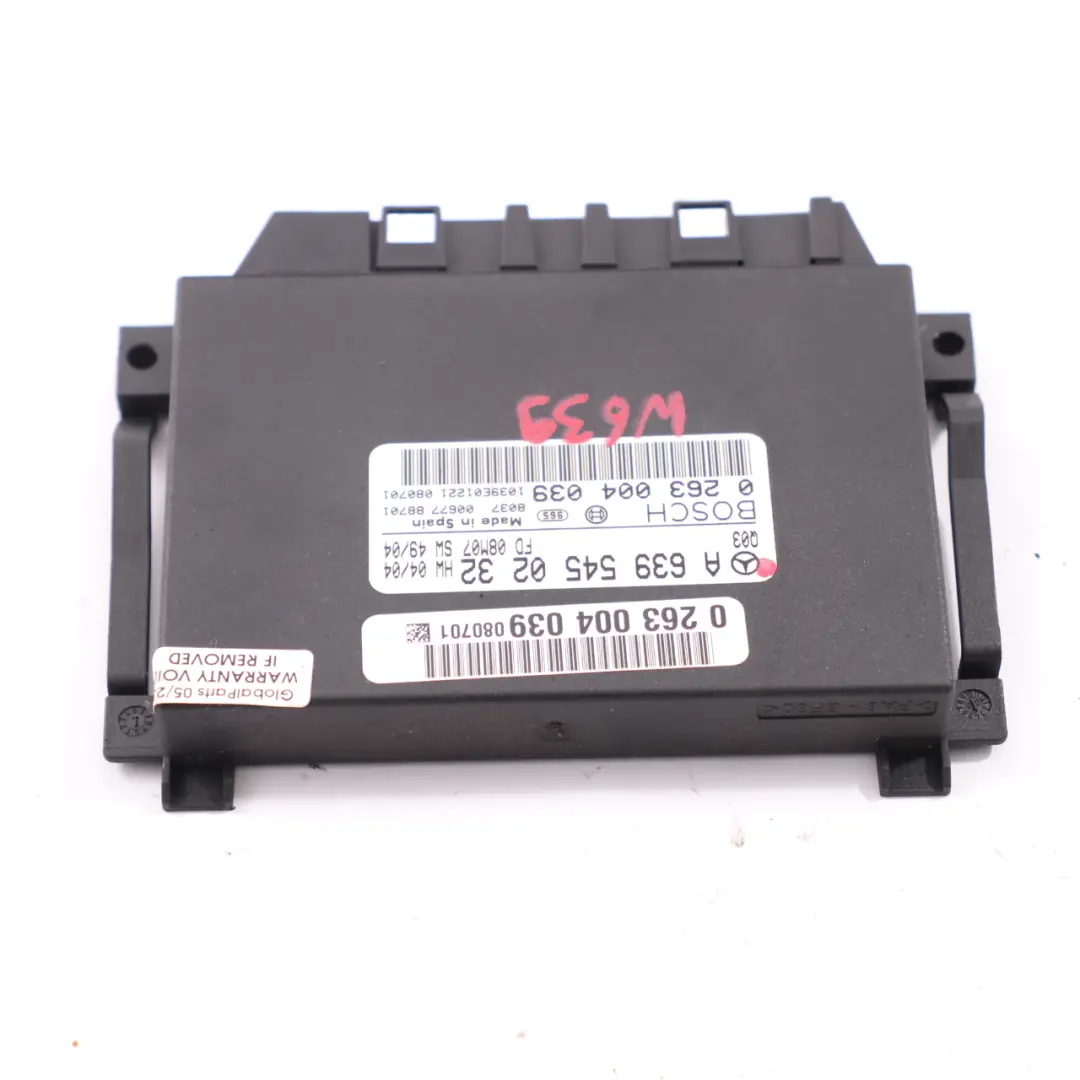 PDC Modulo controllo distanza parcheggio ECU per Mercedes Vito W639 con numero di parte A6395450232 Mercedes Vito W639 PDC Modulo controllo distanza parcheggio ECU - SKU A6395450232 - Numero di parte A6395450232