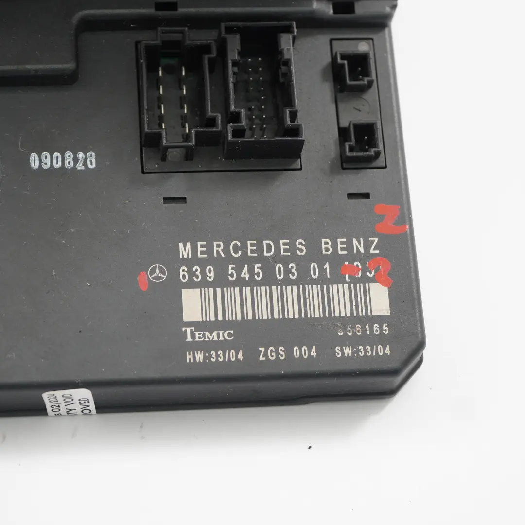 Mercedes W639 Fuse Box Relay Control Unit Electric Module SAM - SKU A6395450301-2 - Part number A6395450301