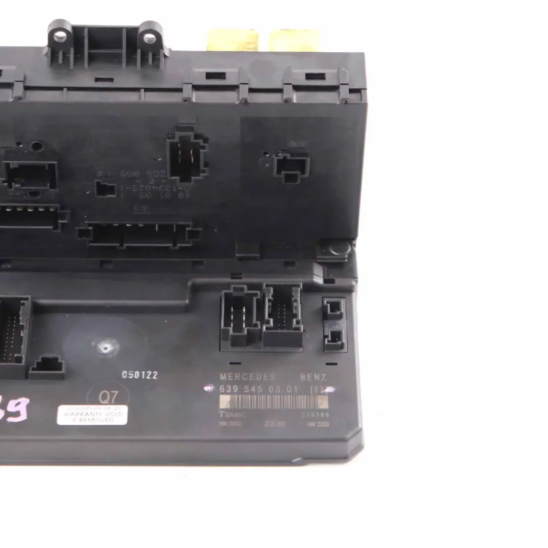 Caja Fusibles Relé Unidad Control Módulo Eléctrico SAM para Mercedes W639 con número de pieza A6395450301 Mercedes W639 Caja Fusibles Relé Unidad Control Módulo Eléctrico SAM - SKU A6395450301 - Número de pieza A6395450301