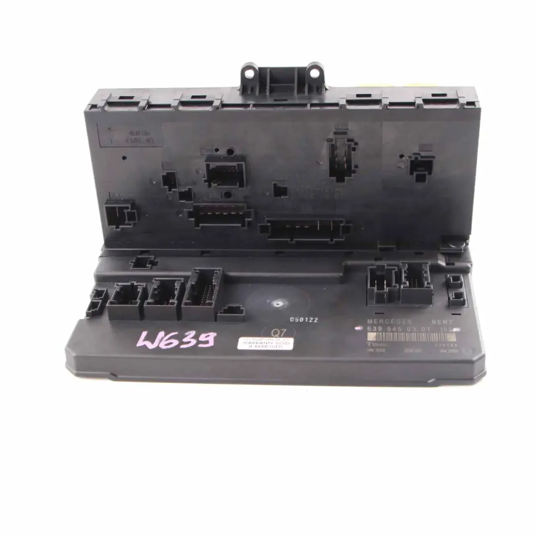 Caja Fusibles Relé Unidad Control Módulo Eléctrico SAM para Mercedes W639 con número de pieza A6395450301 Mercedes W639 Caja Fusibles Relé Unidad Control Módulo Eléctrico SAM - SKU A6395450301 - Número de pieza A6395450301