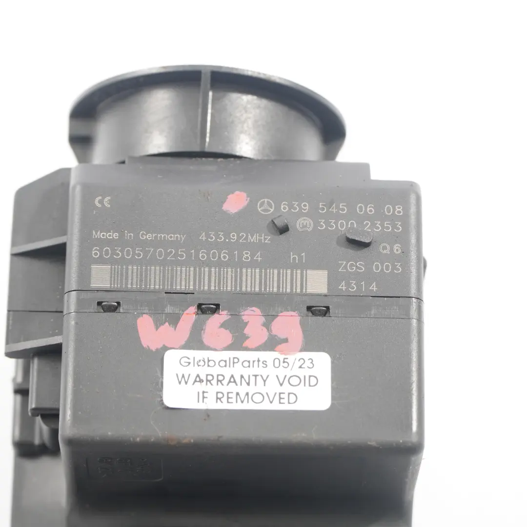 Mercedes W639 Commutateur d'allumage Module contrôle verrouillage - SKU A6395450608 - Numéro de pièce A6395450608