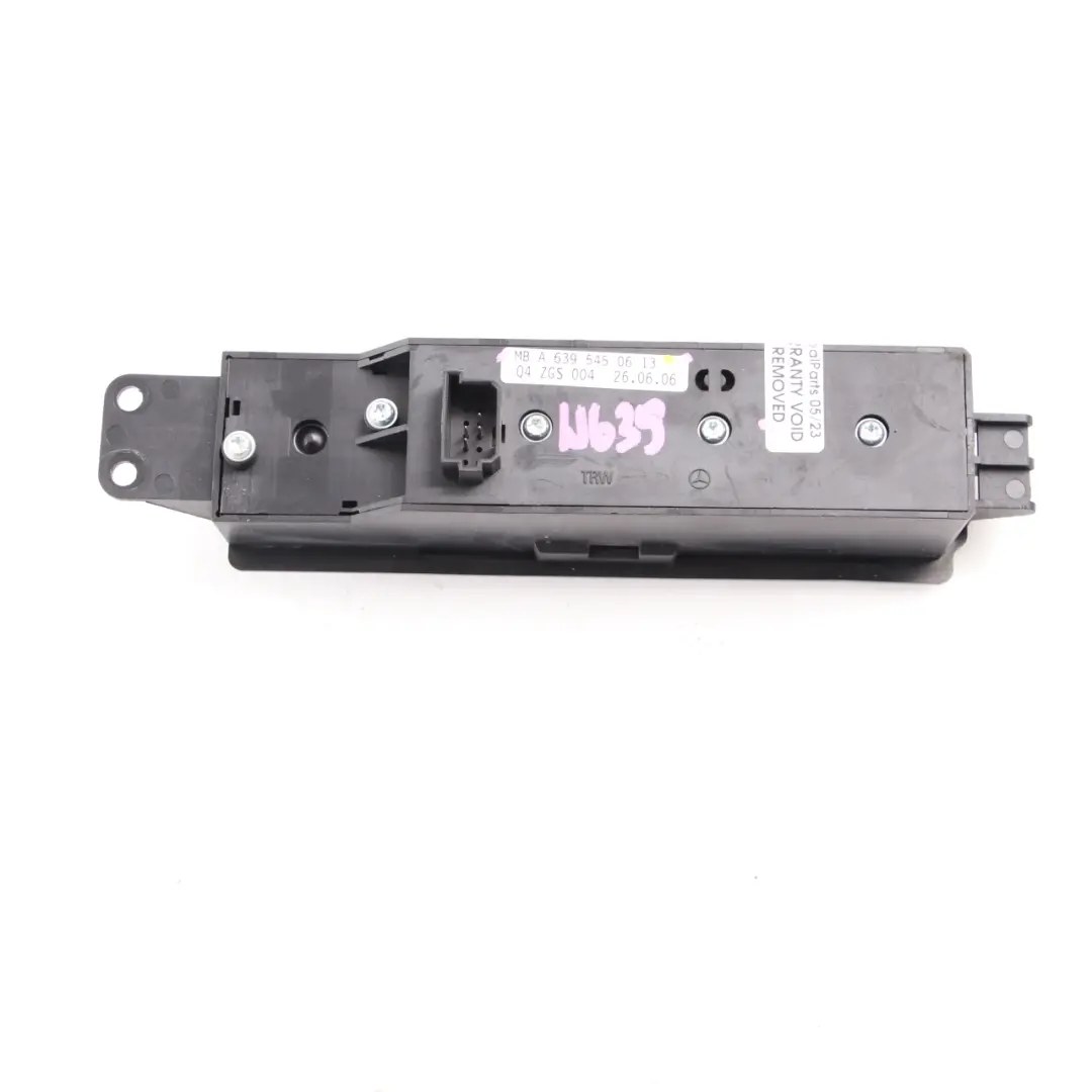 Mercedes Vito W639 Window Lifter Electric Switch Button Control Unit - SKU A6395450613 - Part number A6395450613