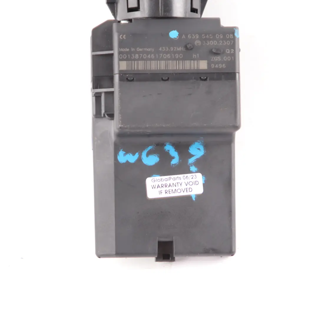 Mercedes Vito W639 Ignition Switch Barrel Lock Control Unit With Key - SKU A6395450908 - Part number A6395450908