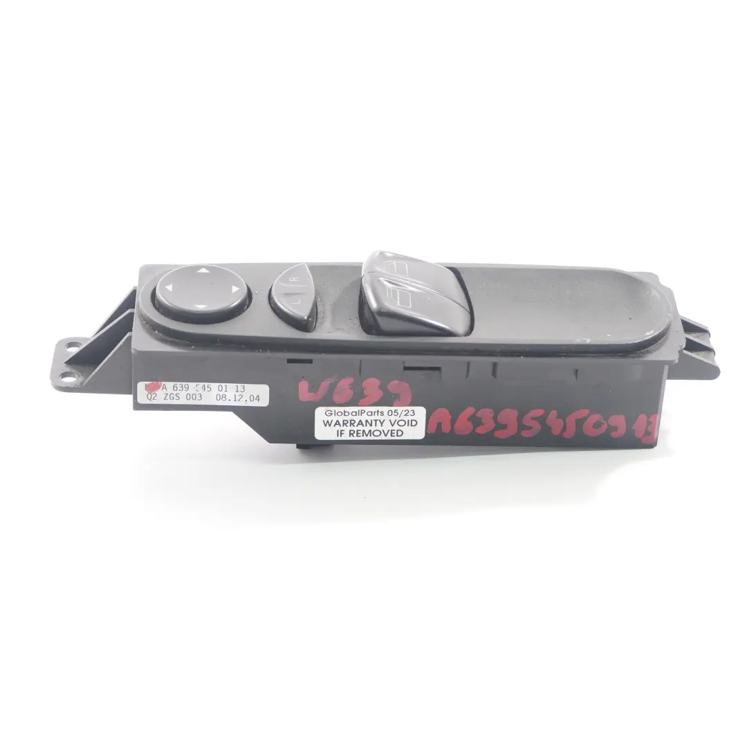 Mercedes W639 Lève-vitre interrupteur électrique bouton commande - SKU A6395450913 - Numéro de pièce A6395450913