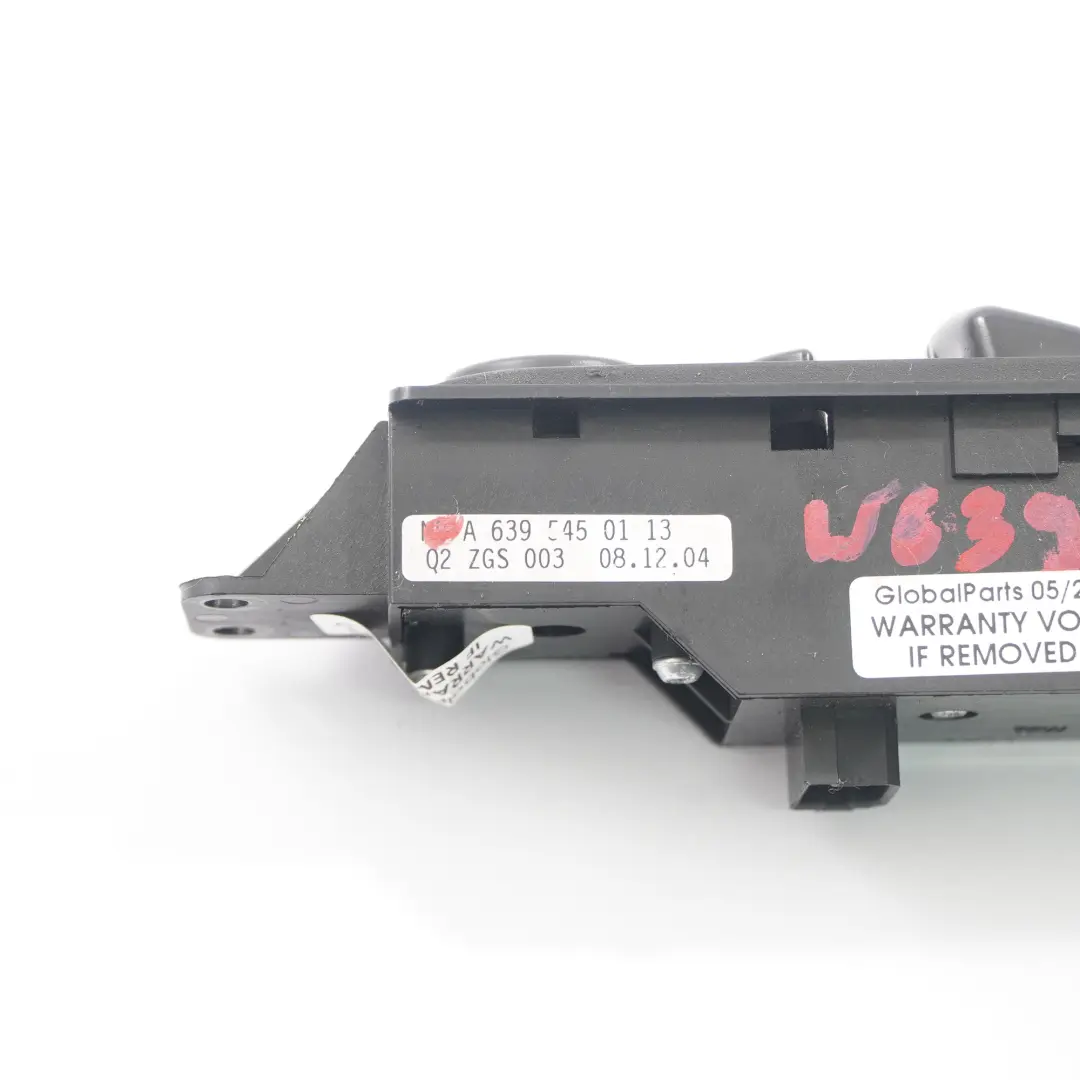 Alzacristalli Interruttore elettrico Pulsante Unità per Mercedes W639 con numero di parte A6395450913 Mercedes W639 Alzacristalli Interruttore elettrico Pulsante Unità - SKU A6395450913 - Numero di parte A6395450913