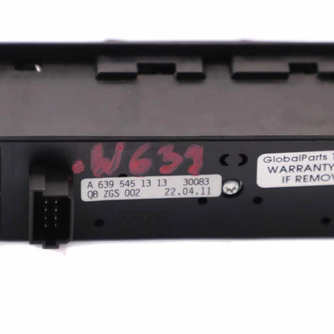 Mercedes Vito Viano W639 Window Lifter Switch Driver's Side Panel - SKU A6395451313 - Part number A6395451313