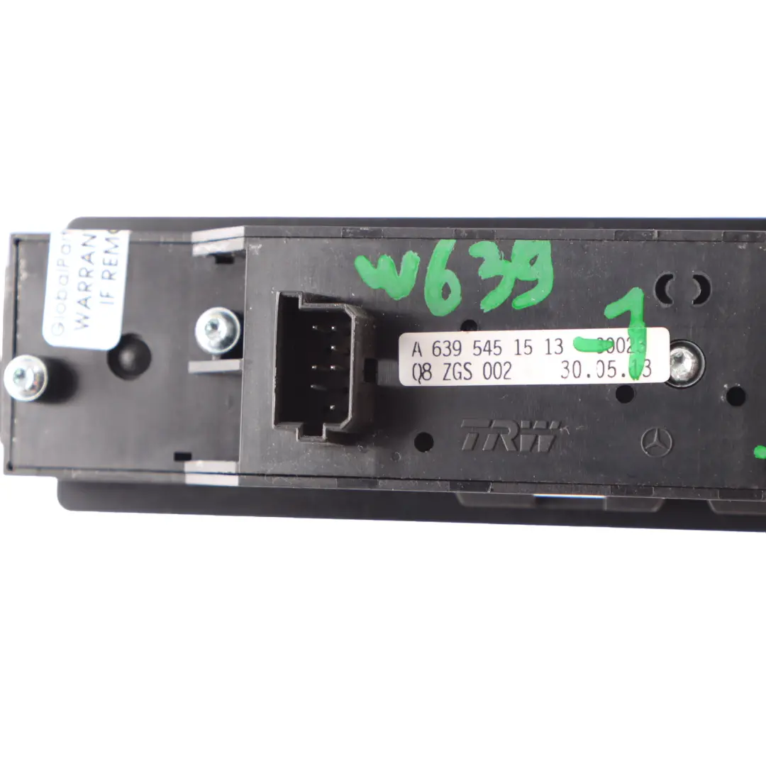 Mercedes Vito W639 Ventana Interruptor Regulador Panel Eléctrico - SKU A6395451513-1 - Número de pieza A6395451513