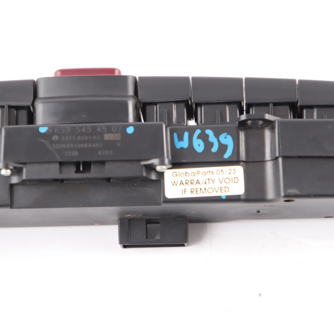 Mercedes W639 Panneau Commandes Tableau Bord Bouton Verrouillage ASR - SKU A6395454507 - Numéro de pièce A6395454507