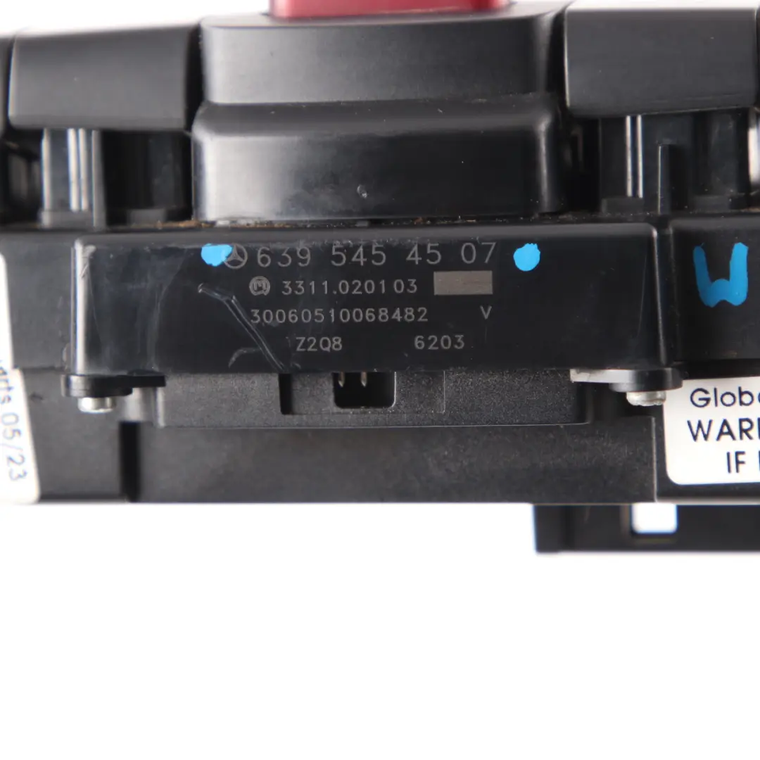 Switch Panel Dash Dashboard Hazard Lock ASR Button to Mercedes W639 with Part number A6395454507 Mercedes W639 Switch Panel Dash Dashboard Hazard Lock ASR Button - SKU A6395454507 - Part number A6395454507