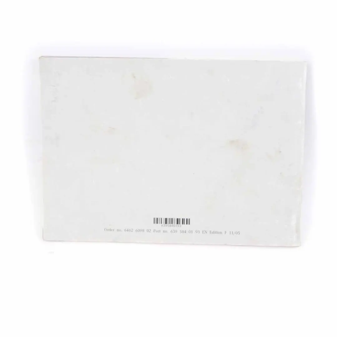 Owner's Handbook Service Booklet Pouch Case Wallet Set to Mercedes Vito W639 with Part number A6395844282 Mercedes Vito W639 Owner's Handbook Service Booklet Pouch Case Wallet Set - SKU A6395844282 - Part number A6395844282