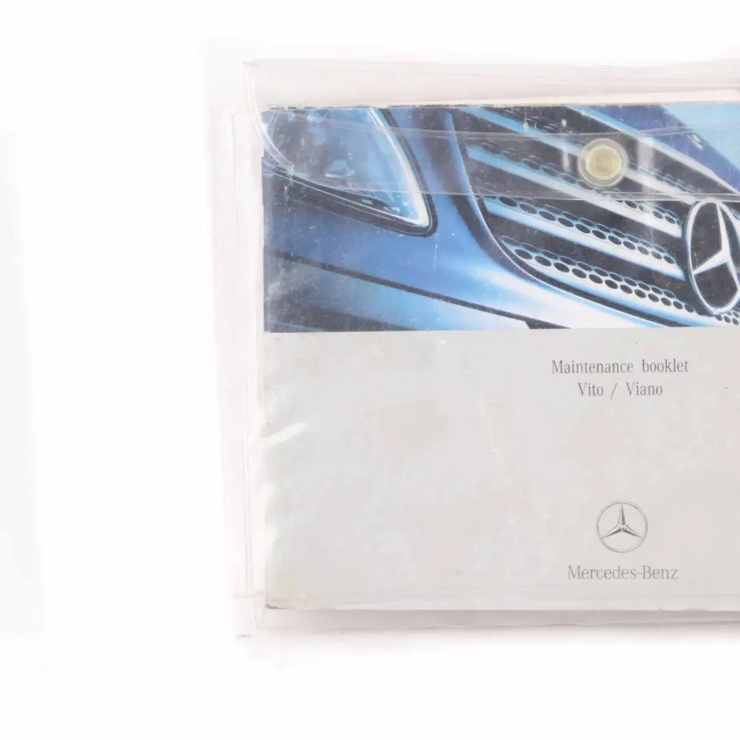 Mercedes Vito W639 Owner's Handbook Service Booklet Pouch Case Wallet Set - SKU A6395844282 - Part number A6395844282
