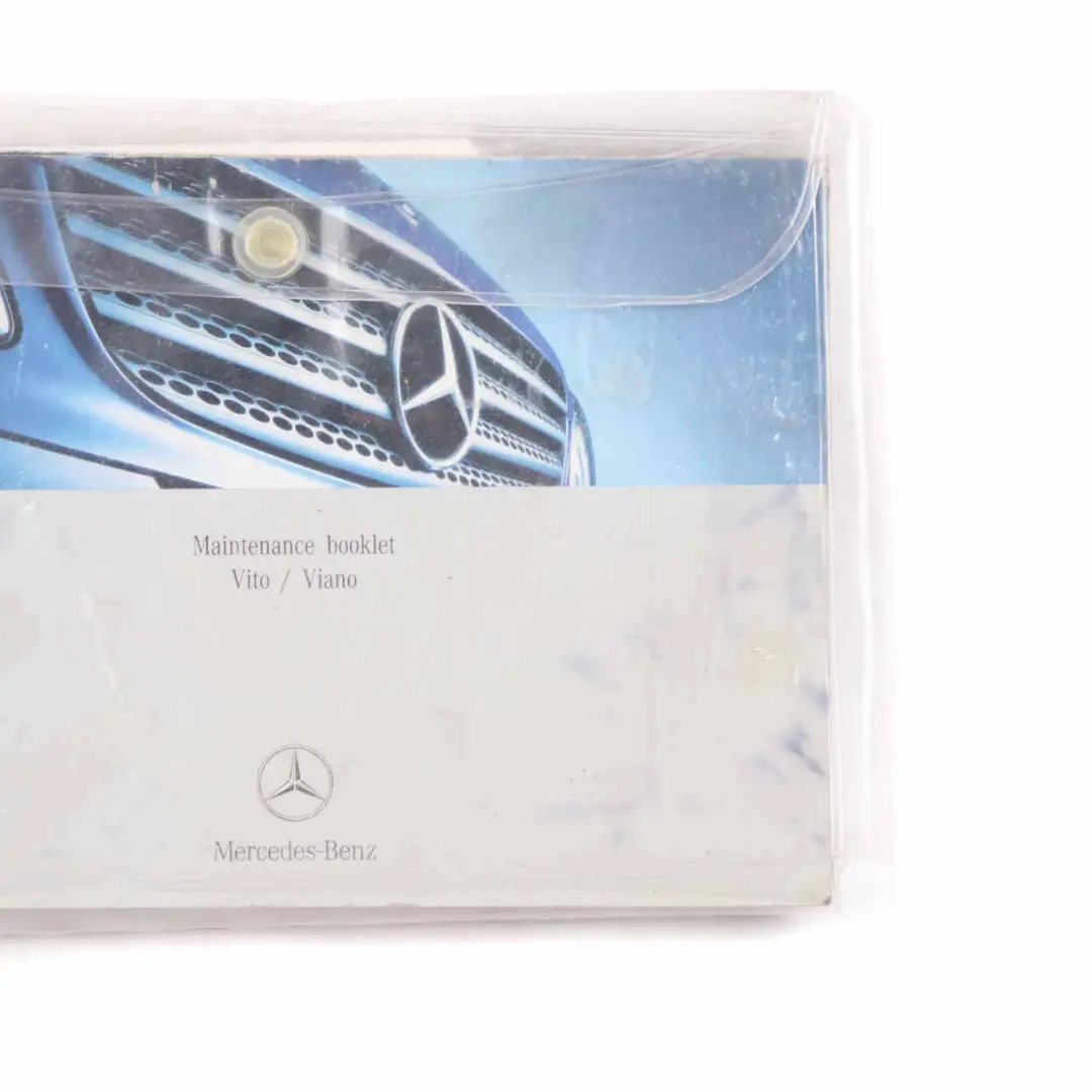 Mercedes Vito W639 Owner's Handbook Service Booklet Pouch Case Wallet Set - SKU A6395844282 - Part number A6395844282