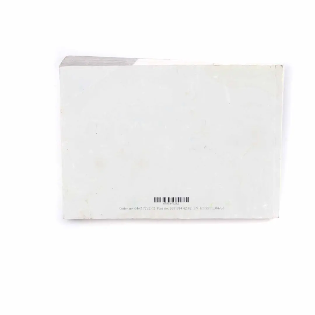 Owner's Handbook Service Booklet Pouch Case Wallet Set to Mercedes Vito W639 with Part number A6395844282 Mercedes Vito W639 Owner's Handbook Service Booklet Pouch Case Wallet Set - SKU A6395844282 - Part number A6395844282