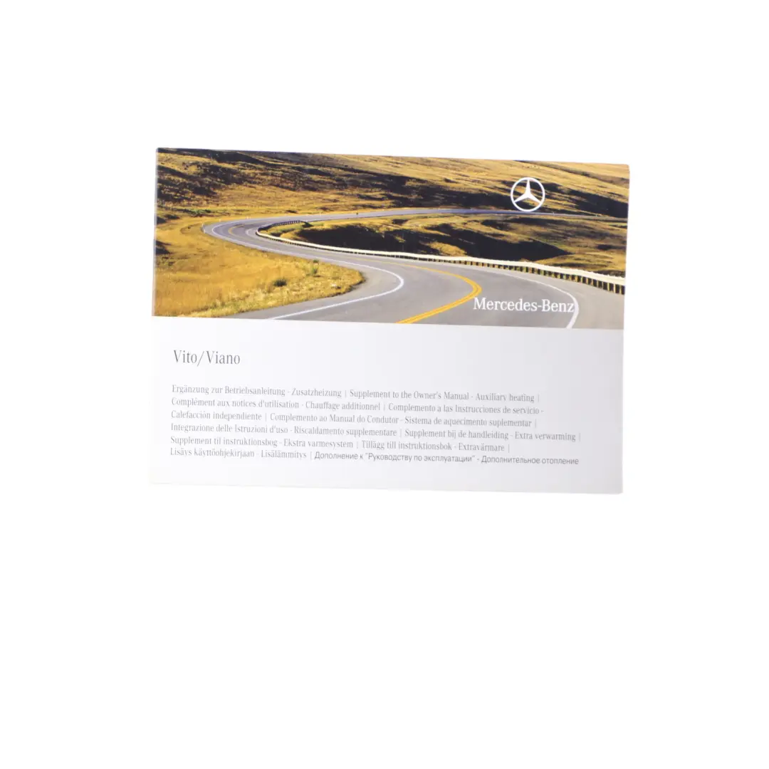 Mercedes Vito W639 Owner's Handbook Service Booklet Case Pouch Wallet Set - SKU A6395845996 - Part number A6395845996