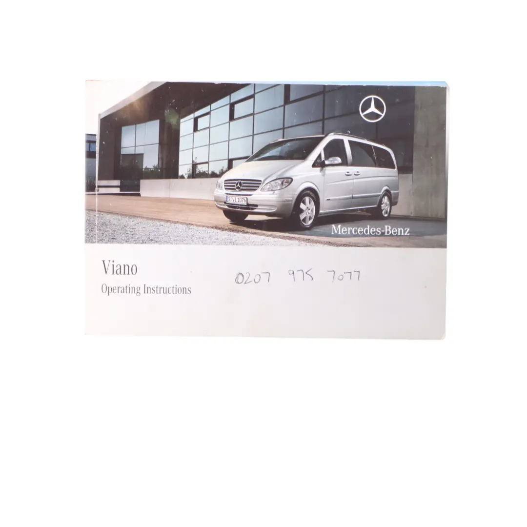 Mercedes Vito W639 Owner's Handbook Service Booklet Case Pouch Wallet Set - SKU A6395845996 - Part number A6395845996