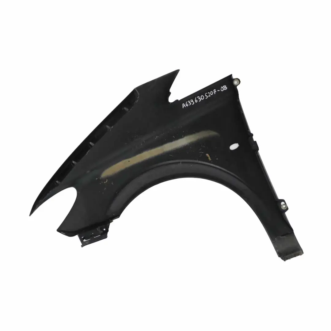 Pannello alare anteriore destro Parafango Nero Ossidiana 197 per Mercedes Vito W639 con numero di parte A6396305207 Mercedes Vito W639 Pannello alare anteriore destro Parafango Nero Ossidiana 197 - SKU A6396305207-OB - Numero di parte A6396305207