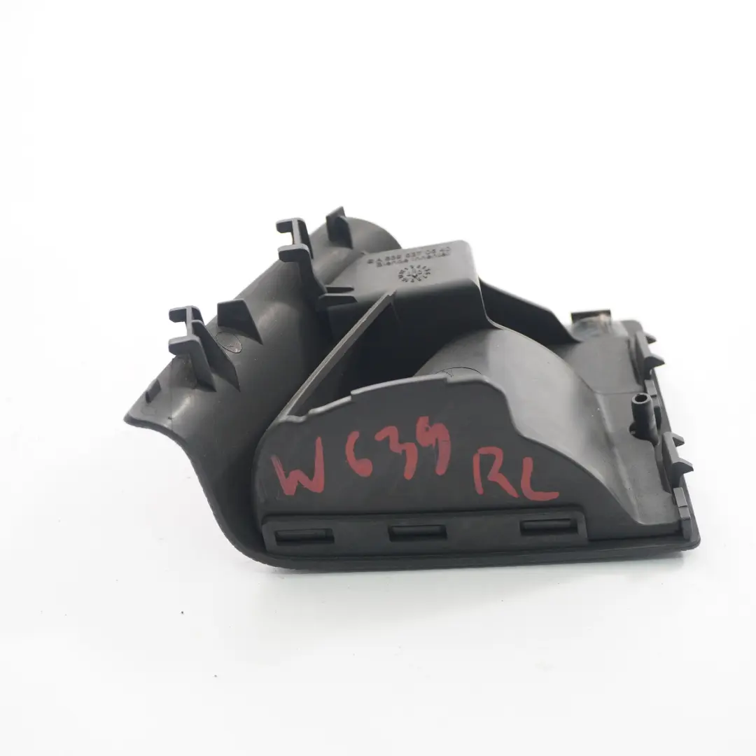 Mercedes W639 Hintere linke Verkleidung Abdeckung Schwarz Innen - SKU A6396370640 - Teilenummer A6396370640