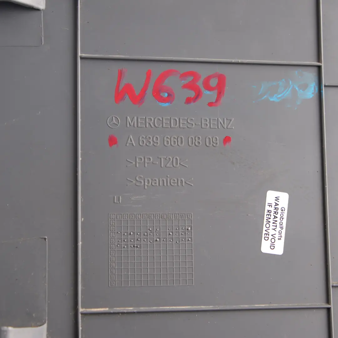 Mercedes W212 Osłona Panel Fotela Lewy Przód - SKU A6396601609-1 - Numer Części A6396601609