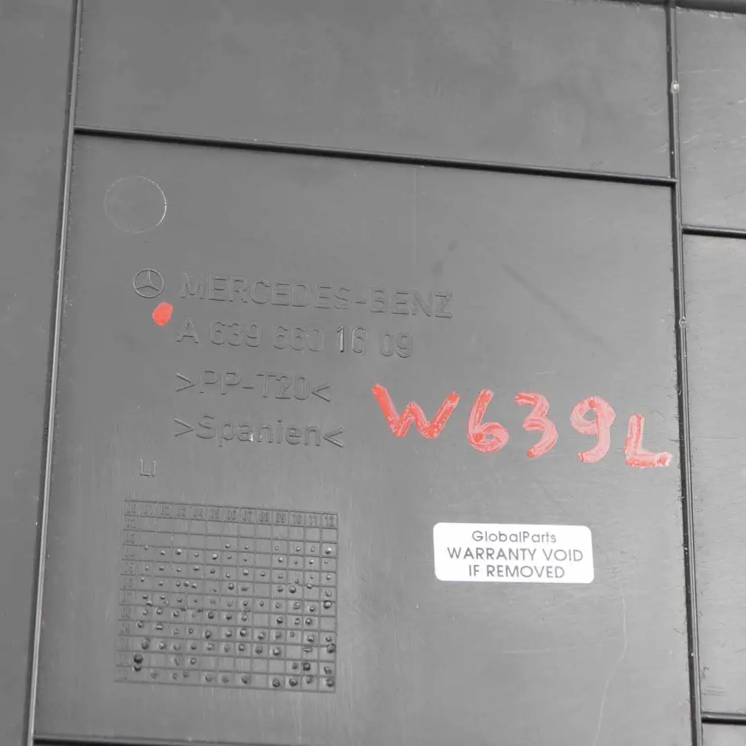 Sitzverkleidung Vorne Links Panel Abdeckung für Mercedes Vito W639 mit Teilenummer A6396601609 Mercedes Vito W639 Sitzverkleidung Vorne Links Panel Abdeckung - SKU A6396601609 - Teilenummer A6396601609
