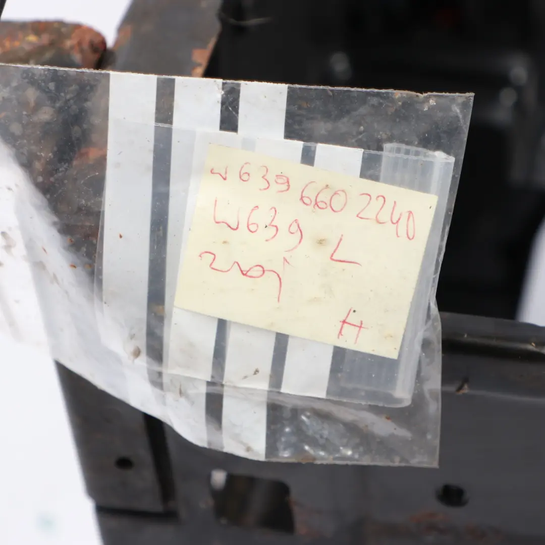 Front Left N/S Seat Mount Base Bracket to Mercedes Vito W639 Seat Box with Part number A6396602240 Mercedes Vito W639 Seat Box Front Left N/S Seat Mount Base Bracket - SKU A6396602240 - Part number A6396602240