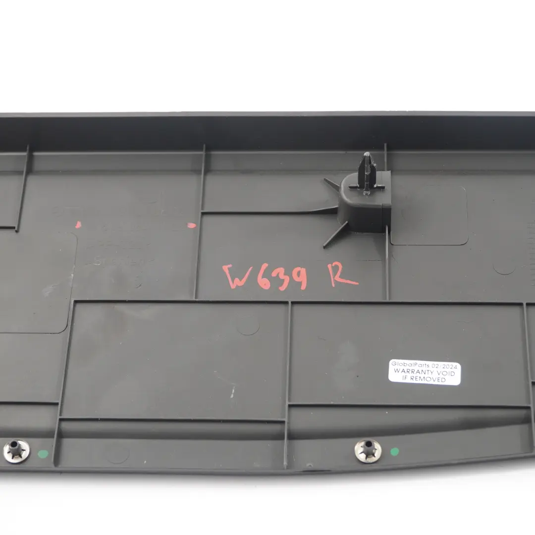 Mercedes Vito W639 Rete portaoggetti sedili anteriori destra Nero - SKU A6396641125 - Numero di parte A6396641125