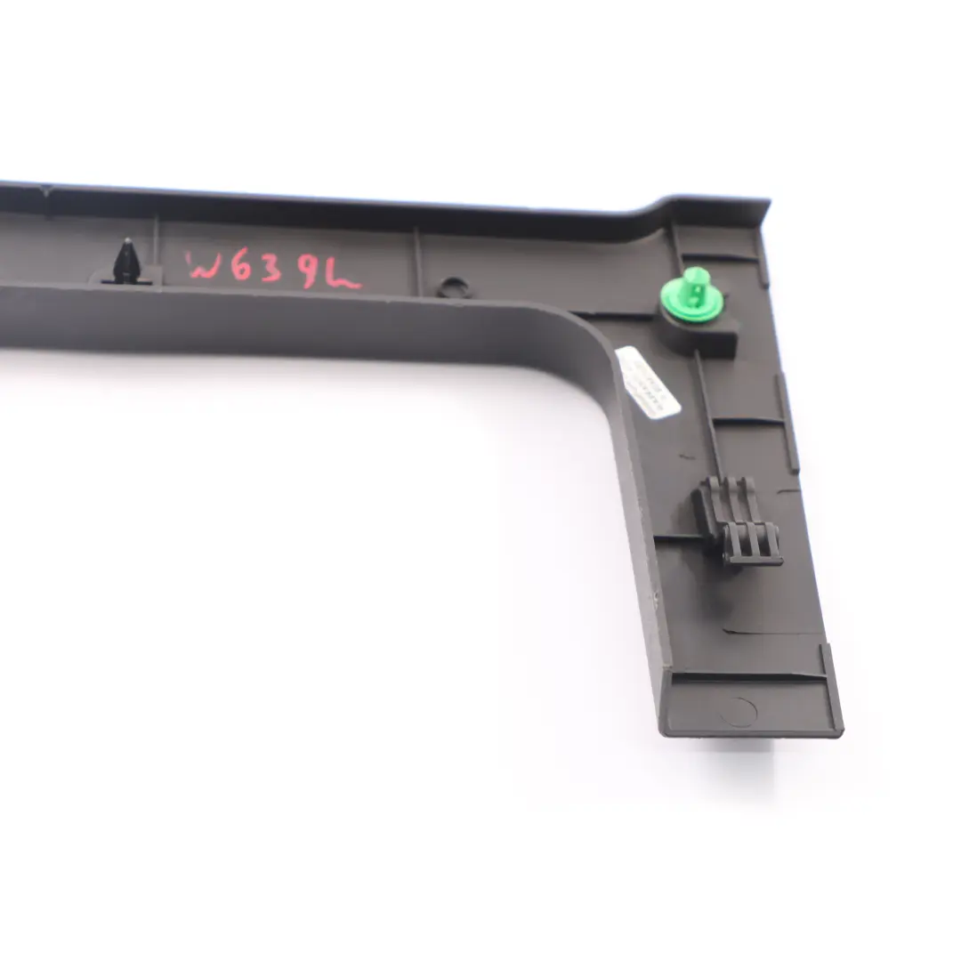 Trim Front Left N/S Rail Frame Cover to Mercedes Vito W639 Seat Box with Part number A6396641425 Mercedes Vito W639 Seat Box Trim Front Left N/S Rail Frame Cover - SKU A6396641425 - Part number A6396641425