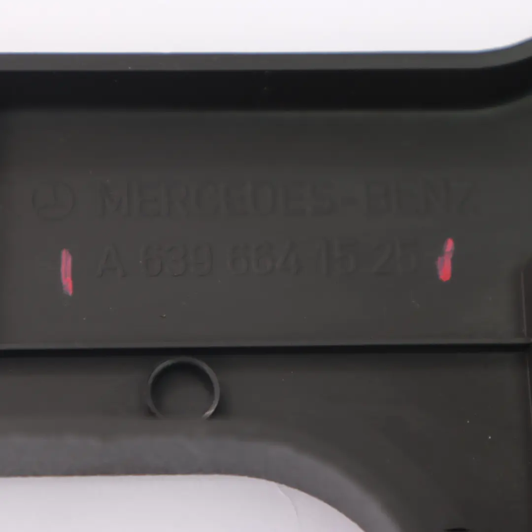 Trim Front Right O/S Rail Frame Cover to Mercedes Vito W639 Seat Box with Part number A6396641525 Mercedes Vito W639 Seat Box Trim Front Right O/S Rail Frame Cover - SKU A6396641525 - Part number A6396641525