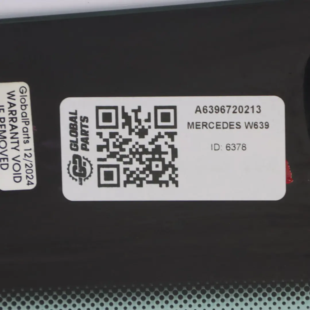 Mercedes Vito Viano W639 Rear Left N/S Quarter Side Window Glass AS2 - SKU A6396720213 - Part number A6396720213