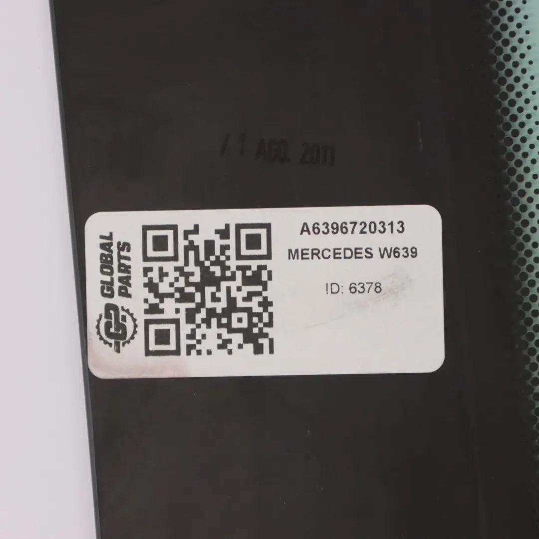 Szyba Boczna Prawy Tył AS2 do Mercedes Vito Viano W639 o numerze A6396720313 Mercedes Vito Viano W639 Szyba Boczna Prawy Tył AS2 - SKU A6396720313 - Numer Części A6396720313