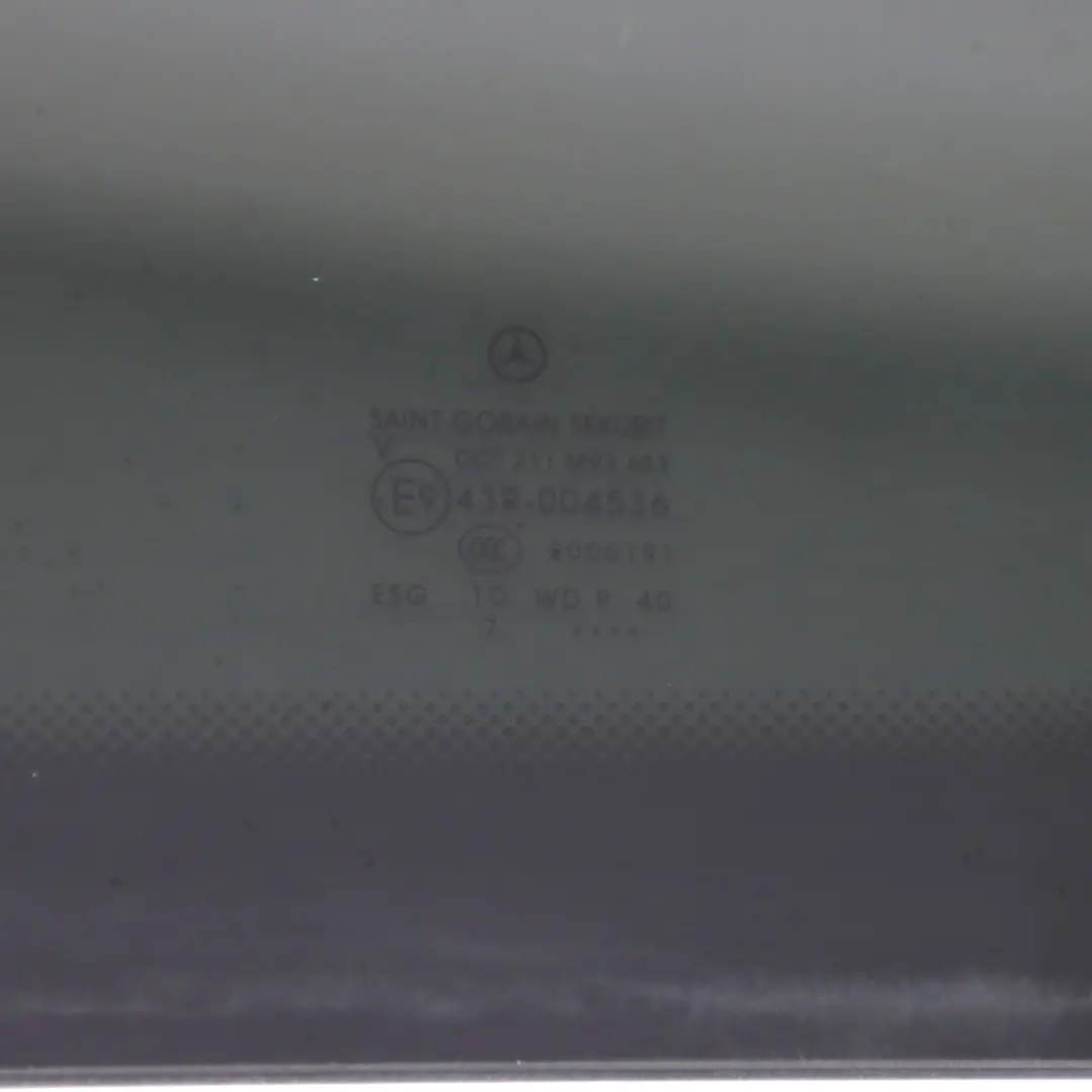 Left N/S Quarter Side Window Glass AS3 Tinted to Mercedes Vito Viano W639 Rear with Part number A6396721613 Mercedes Vito Viano W639 Rear Left N/S Quarter Side Window Glass AS3 Tinted - SKU A6396721613 - Part number A6396721613